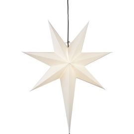 Adventsstjärna Frozen hängandes i papper vit 66cm