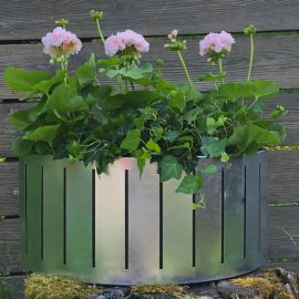 Blomlåda Väggampel Ventura Funky 45cm Zink