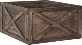 Woody dekoration Julgranslåda brun 45cm