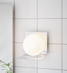 Markslöjd Zenit badrumslampa krom/vit IP44