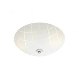 Markslöjd Ruta Plafond vit/stål 35cm