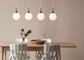 Markslöjd Quattro XL Taklampa svart/vit 90cm