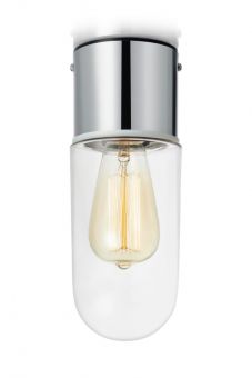 Markslöjd Zen Taklampa krom/klar IP44 26cm