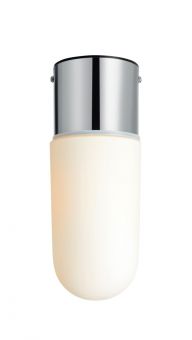 Markslöjd Zen Taklampa krom/vit IP44 26cm