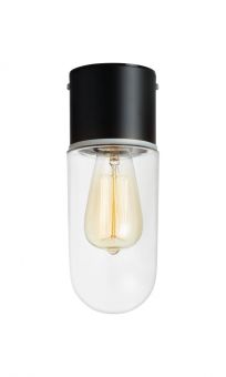 Markslöjd Zen Taklampa svart/klar 26cm IP44