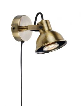 Rocco Sänglampa antik 15cm