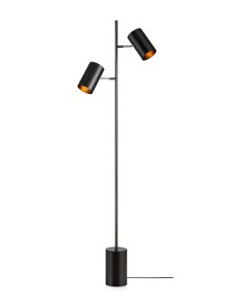 Twin Golvlampa svart 143cm