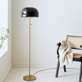 Blanca golvlampa mässing/svart 142cm