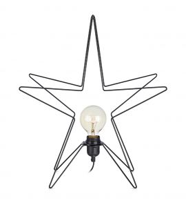Markslöjd Asterix 3D bordsstjärna svart 49cm