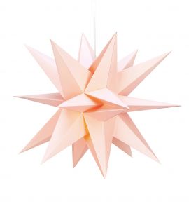 Markslöjd Skillinge 3D pappersstjärna rosa 50cm