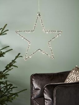 Adventsstjärna Markslöjd Wivi svart metall 40cm