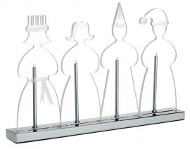 Lucia Ljusstake 4L krom 46cm