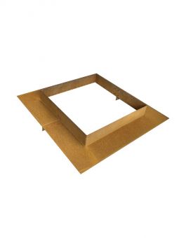 Robotring kvadrat Cortenstål rost 92cm med kant