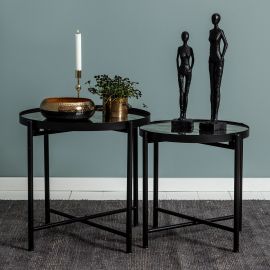 Mogihome Satsbord Stomme 2-del svart miljö