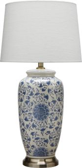 Li Jing Bordslampa porslin vit/blå 68cm PR Home