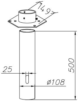 Norlys Adapter Betongfundament 110