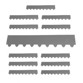 12-pack Gräskantlist XL galv/zink byggbar 119cm