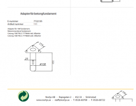 Norlys Adapter Betongfundament 111