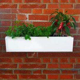 Plain Balkonglåda 80cm vit