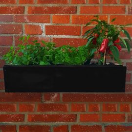 Plain Balkonglåda 80cm svart
