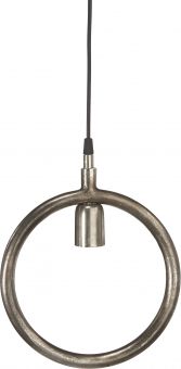 Circle fönsterlampa i metall. Rund industrilampa i råsilver metall för dig som vill skapa industrikänsla i hemmet.