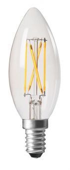 LED lampa filament elect E14 kronlampa Klar 3,5W