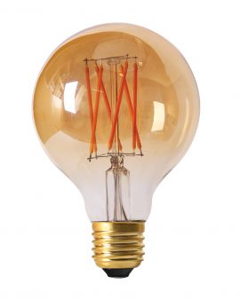 LED-lampa E27 elect filament globe 2100K 8cm 2.5W