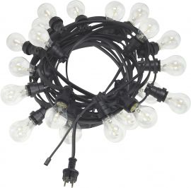 Bright Light String Ljusslinga svart 12m 20L PR Home