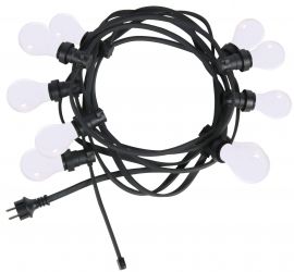 Bright Light String Ljusslinga svart 7m 10L opal