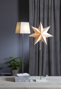 Moa bordsstjärna med extra lampskärm vit 82cm