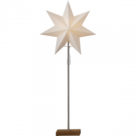 Totto Adventsstjärna på fot ek 80cm Star Trading