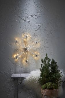 Flower Snowflake Siluett 90LED vit 50cm