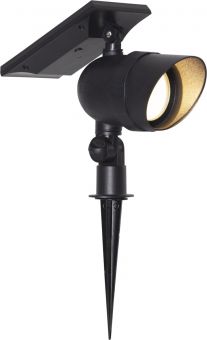 Star Trading Markspotlight Solcell Powerspot svart 21cm