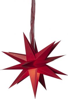 December Pappersstjärna röd 35cm
