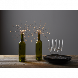 Star Trading Inomhusdekoration DewDrop LED silver 42cm