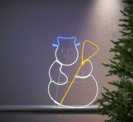 Neoled Siluett utomhus snögubbe 78cm
