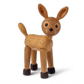 Spot Rådjur Baby Trädekoration 12,7cm Ek/Lönn