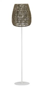 Agnar Golvlampa utomhus konstrotting vit/natur 154cm