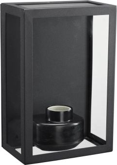 Kubba vägglampa svart 26cm