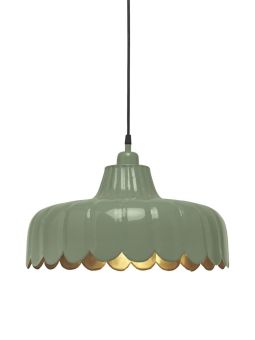 Wells Taklampa mossa/guld 43cm