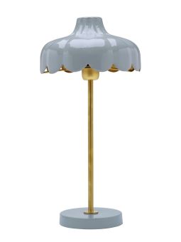Wells Bordslampa denim/guld 50cm