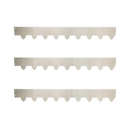 3-pack Gräskantlist galv/zink byggbar 119cm