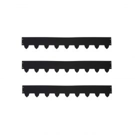 3-pack Gräskantlist svart byggbar 119cm