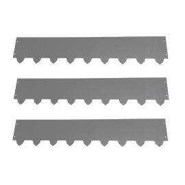 3-pack Gräskantlist XL galv/zink byggbar 119cm