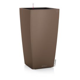 Självvattnande kruka Cubico Color nötfärgad