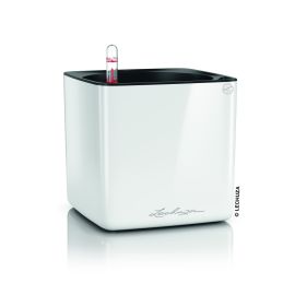 Självvattnande Kruka Cube Color 16cm vit högglans