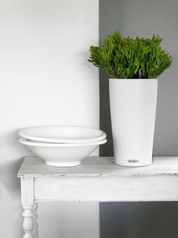 Självvattnande Kruka Cilindro Color 23 vit H41cm