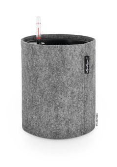 Självvattnande Kruka Trendcover 23 mörkgrå filt