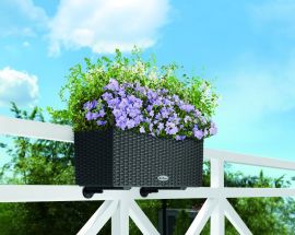 Lechuza Balconera cottage granit självvattnande blomlåda 50cm