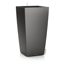 Självvattnande Kruka Cubico 30 charcoal metallic H56cm